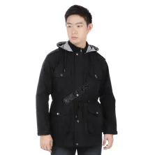 JAKET PARKA Hoodie Jaket Parka Hitam