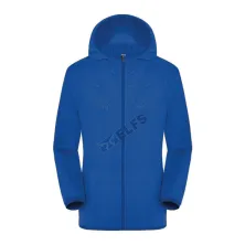 JAKET TRAINING Jaket Pria Lipat Parasut Water Resistant Simple Biru Tua