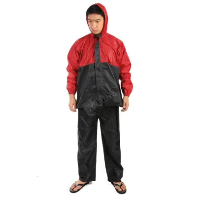JAS HUJAN Jas Hujan Setelan jaket raincoat Kombinasi Merah Cabe 3 jh_jas_hujan_kombinasi_mc_2