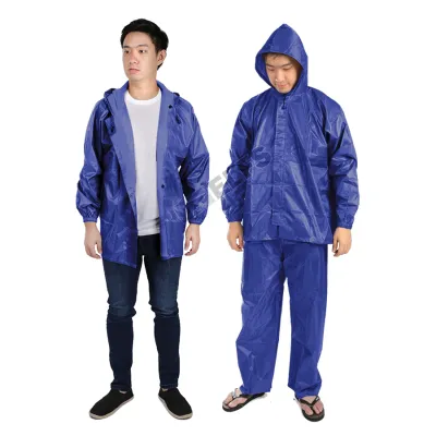 JAS HUJAN Jaket Jas Celana Hujan Setelan Polos Raincoat Murah Biru Tua 1 jh_jas_hujan_polos_murah_bt0