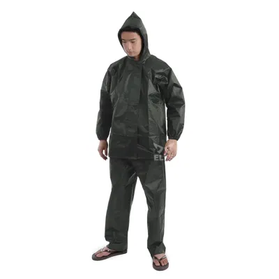 JAS HUJAN Jaket Jas Celana Hujan Setelan Polos Raincoat Murah Hijau Army 3 jh_jas_hujan_polos_murah_ia2