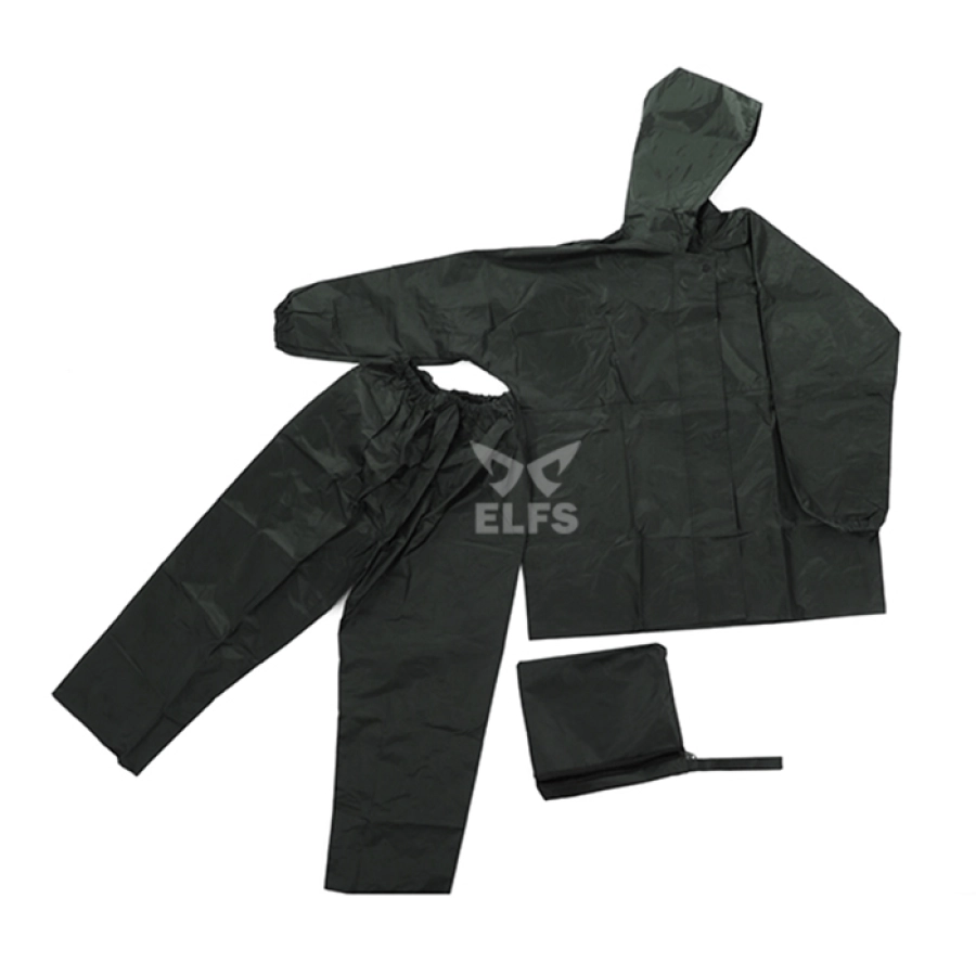 JAS HUJAN Jaket Jas Celana Hujan Setelan Polos Raincoat Murah Hijau Army 5 jh_jas_hujan_polos_murah_ia4