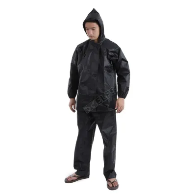 JAS HUJAN Jas Hujan Setelan jaket raincoat polos Hitam 3 jh_jas_hujan_simple_hx_2