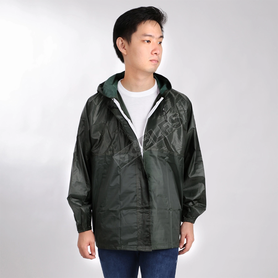 JAS HUJAN Jas Hujan Setelan jaket raincoat polos Hijau Army 2 jh_jas_hujan_simple_ia_1