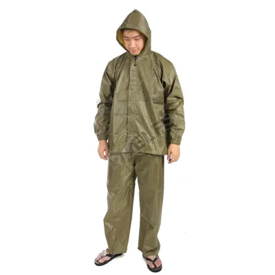 JAS HUJAN JAS HUJAN SETELAN JAKET RAINCOAT POLOS KHAKI  3 jh_jas_hujan_simple_kh_2