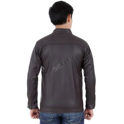 JAKET JEANS & KULIT Jaket Kulit Polos Coklat Tua 3 jlk_kulit_ct_2