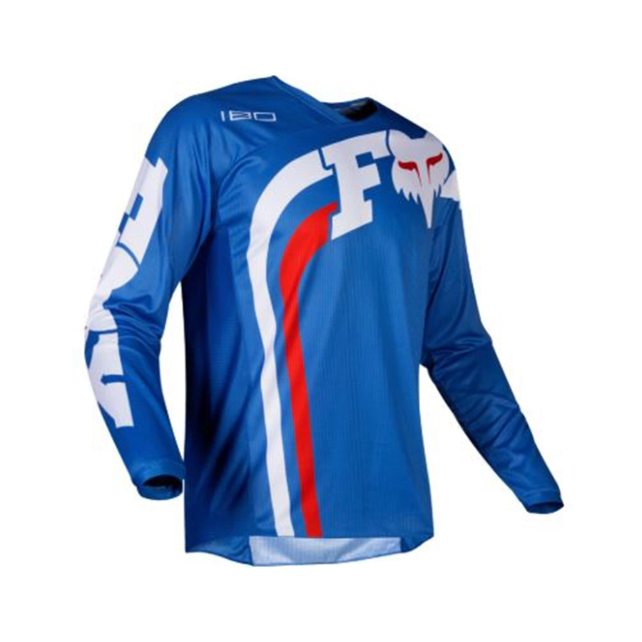 JERSEY Jersey Motorcross MTB lengan panjang FOX Kaos Sepeda Dryfit Biru Tua 2 jyt_jersey_training_fox_panjang_bt1