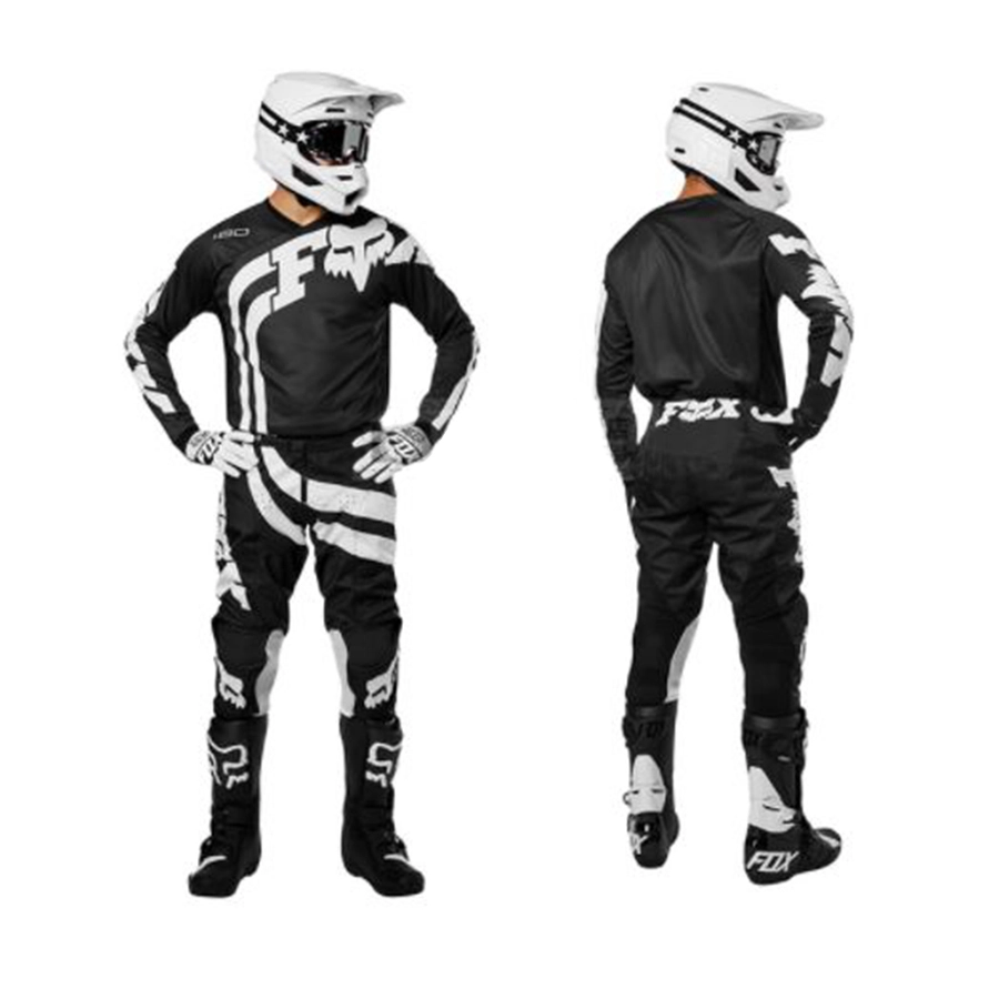 JERSEY Jersey Motorcross MTB lengan panjang FOX Kaos Sepeda Dryfit Hitam 2 jyt_jersey_training_fox_panjang_hx1