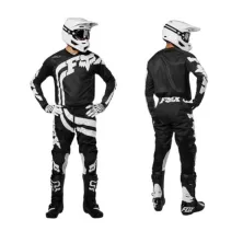 JERSEY Jersey Motorcross MTB lengan panjang FOX Kaos Sepeda Dryfit Hitam