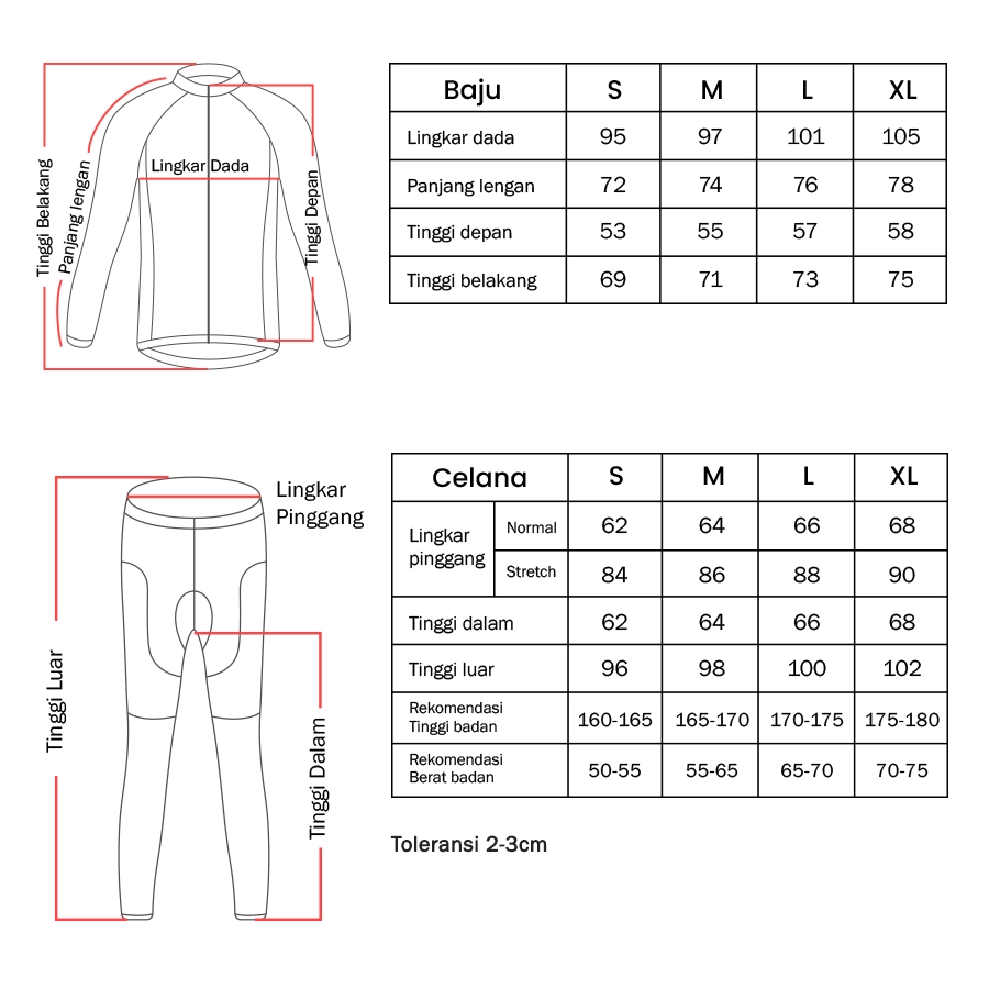 JERSEY Setelan Jersey Sepeda Specialized Lengan Panjang + Celana Padding MTB Roadbike 01 Putih 5 jyt_set_sepeda_cowo_pants_01_px4