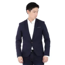 JAS / BLAZER Jas Casual Wool Kantong List 1607 Biru Dongker