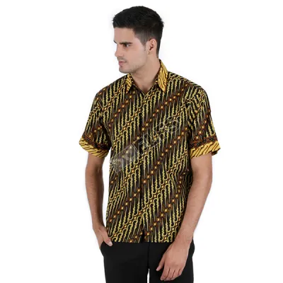 KEMEJA BATIK PENDEK Kemeja Batik Pendek Katun 8F17003 Hitam 1 kfbd_batik_katun_8f17003_hx_0