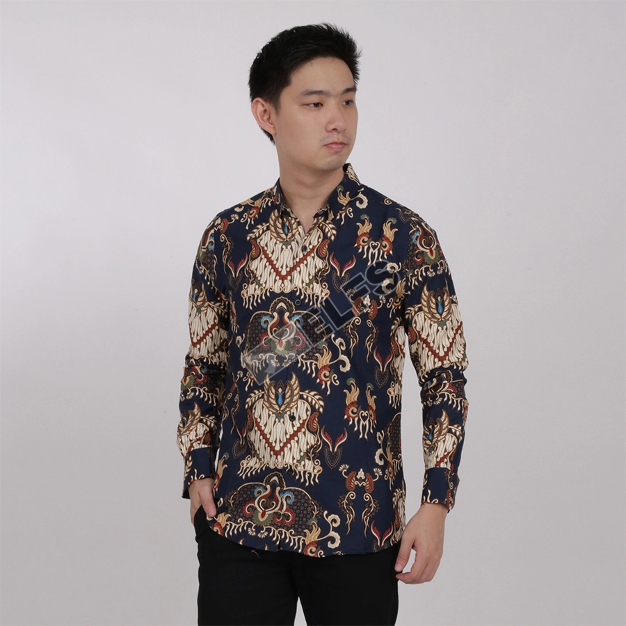 KEMEJA BATIK PANJANG KEMEJA PRIA BATIK SONGKET LENGAN PANJANG SLIMFIT TERMURAH M-XL 13 COKLAT MUDA 1 kfbj_batik_songket_13_cm0