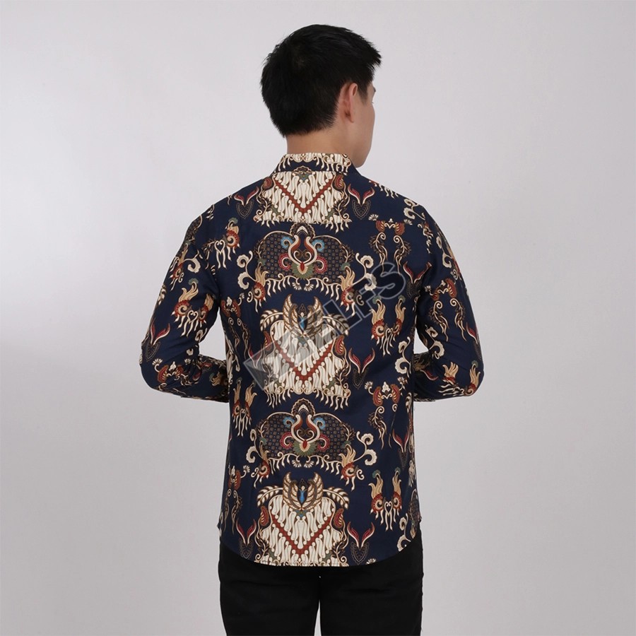 KEMEJA PRIA BATIK  SONGKET LENGAN PANJANG SLIMFIT TERMURAH 