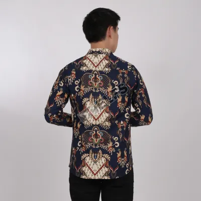 KEMEJA BATIK PANJANG KEMEJA PRIA BATIK SONGKET LENGAN PANJANG SLIMFIT TERMURAH M-XL 13 COKLAT MUDA 2 kfbj_batik_songket_13_cm1