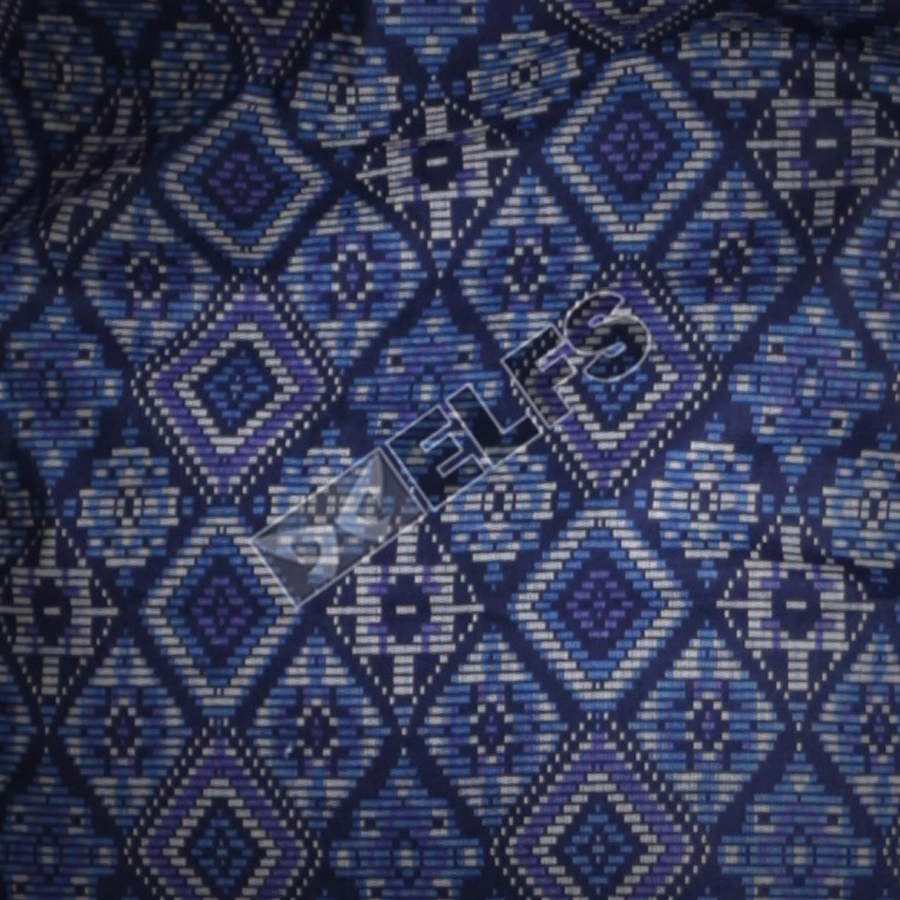 KEMEJA BATIK PANJANG KEMEJA PRIA BATIK SONGKET LENGAN PANJANG SLIMFIT TERMURAH M-XL 06 BIRU TUA 4 kfbj_batik_songket_bt3