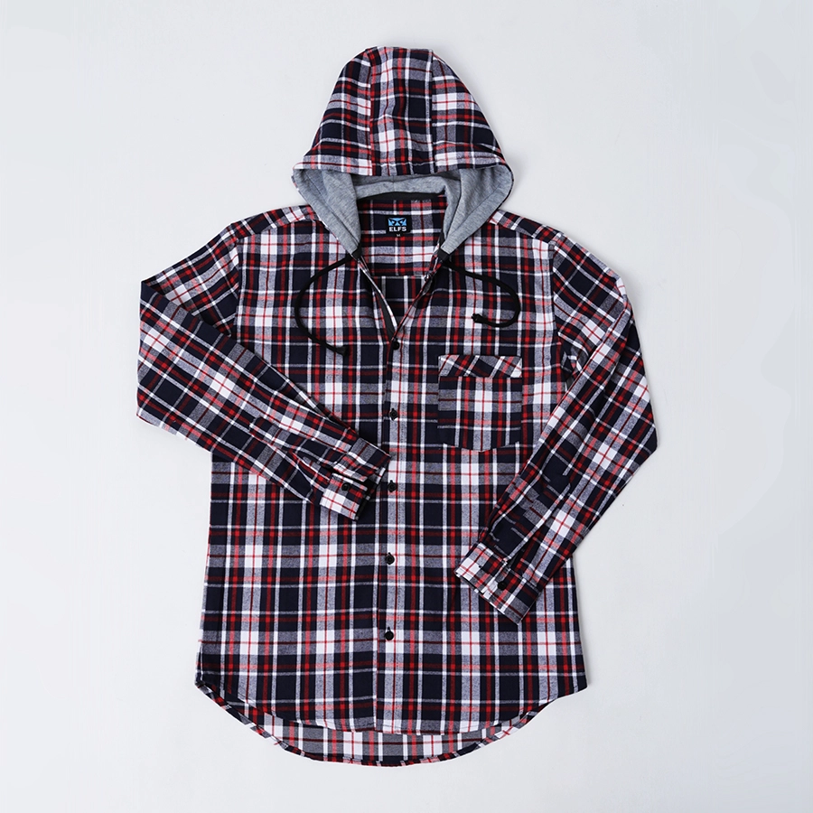 KEMEJA PANJANG KEMEJA FLANEL PRIA HOODIE LENGAN PANJANG MOTIF KOTAK 09 ABU MUDA MERAH CABE 4 kffj_flanel_hoodie_09am_mc3