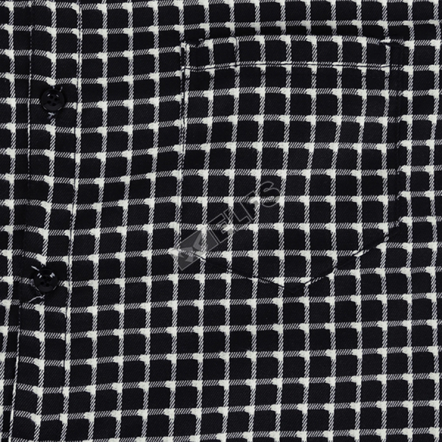 KEMEJA PANJANG Kemeja Panjang Pria Flanel Wool Grid 3J1704 Hitam 3 kffj_wool_grid_3j1704_hx_2