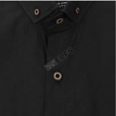 KEMEJA PENDEK Kemeja Pendek Pria Katun Brown Button 2S Hitam 3 kfsd_cotton_brown_button_2s_hx_2