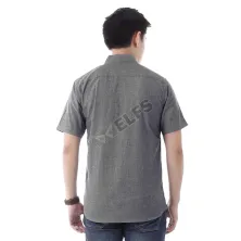 KEMEJA PENDEK Kemeja Pendek Pria Oxford Misty 2Y Abu Tua