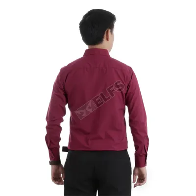 KEMEJA PANJANG Kemeja Panjang Pria Reversible Cuff Maroon 3 kfsj_greyson_reversible_cuff_mo_2