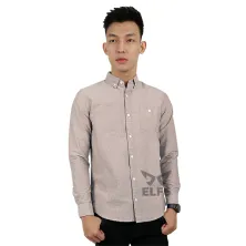 KEMEJA PANJANG Kemeja Panjang Pria Oxford Premium Basic Khaki