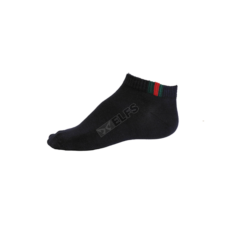 KAOS KAKI CASUAL PENDEK Kaos Kaki semata Kaki Ankle Socks Katun List Hitam 1 kkd_ankle_list_hx_0