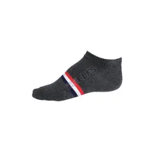 KAOS KAKI CASUAL PENDEK Kaos Kaki Semata Kaki Ankle Socks Katun Stripe Abu Tua