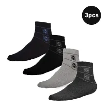 KAOS KAKI CASUAL PENDEK Kaos Kaki Pendek Semata kaki Katun Ankle Socks Motif Murah ARGYLE 03 3Pcs Mix