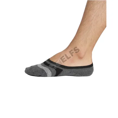 KAOS KAKI TERSEMBUNYI Kaos Kaki Hidden Katun Anti Slip Curve Invisible Socks Abu Tua 2 kkd_hidden_antislip_curve_at_1