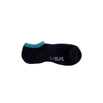 KAOS KAKI CASUAL PENDEK Kaos Kaki Semata Kaki Ankle Socks List Hitam Biru Muda 3 kkd_list_hitam_bm_2