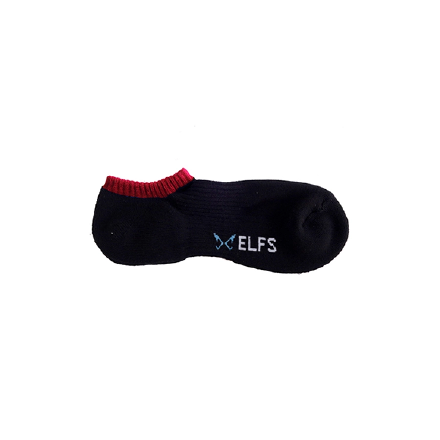 KAOS KAKI CASUAL PENDEK Kaos Kaki Semata Kaki Ankle Socks List Hitam Merah 3 kkd_list_hitam_mc_2