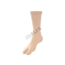 KAOS KAKI WUDHU Kaos Kaki Panjang Muslimah Jempol Katun Spandek HJ35 Krem