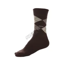 KAOS KAKI CASUAL PANJANG Kaos Kaki Panjang Casual Socks Argyle Golf HC140 Coklat Tua