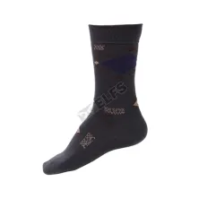 KAOS KAKI CASUAL PANJANG Kaos Kaki Panjang Casual Socks Argyle Polos HC112 Abu Tua