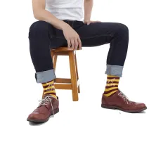 KAOS KAKI CASUAL PANJANG Kaos Kaki Panjang Harry Potter Socks Gryffindor Maroon Kuning