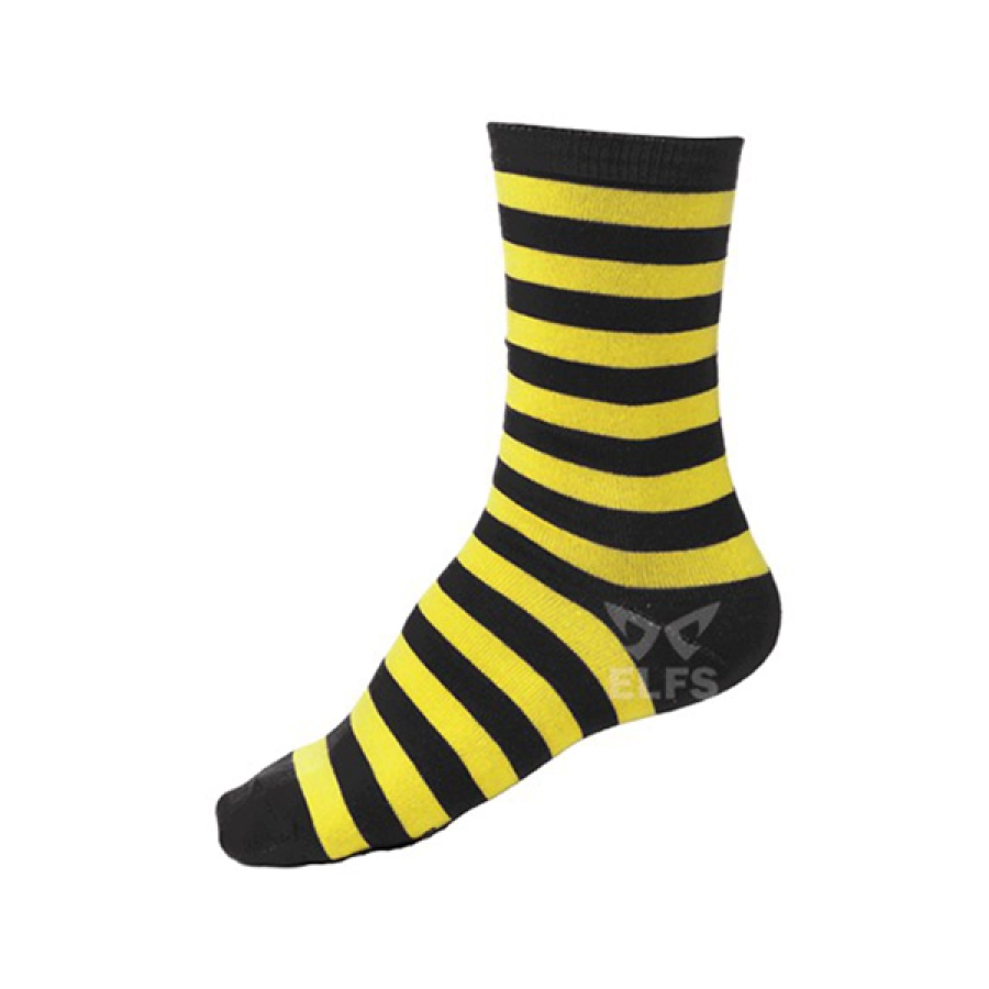 KAOS KAKI CASUAL PANJANG Kaos Kaki Panjang Harry Potter Socks Hufflepuff Hitam Kuning 1 kkj_casual_hufflepuff_3hdz_kt_0