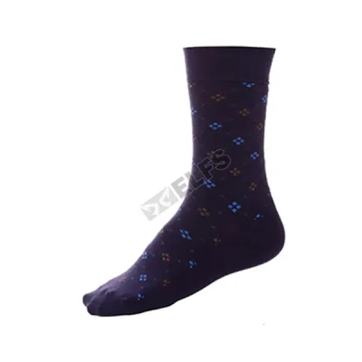 KAOS KAKI KANTOR PANJANG Kaos Kaki Kantor Panjang Eksekutif Pattern HM226S Biru Dongker 1 kkj_executive_pattern_hm226s_bd_0