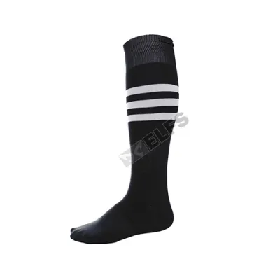 KAOS KAKI SPORT PANJANG Kaos Kaki Sepak Bola Soccer Socks HF30 List Hitam 1 kkj_football_list_hf30_hx_0