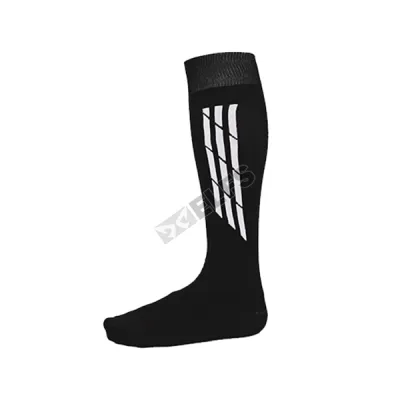 KAOS KAKI SPORT PANJANG Kaos Kaki Sepak Bola Soccer Socks HF10A Stripe Hitam 1 kkj_football_stripe_hf10a_hx_0