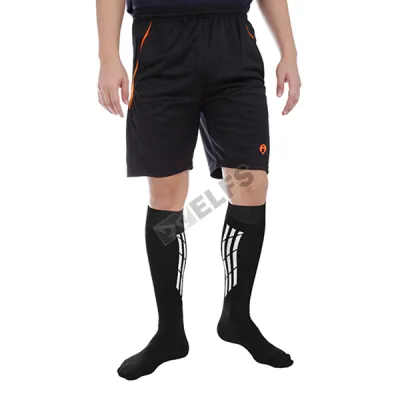 KAOS KAKI SPORT PANJANG Kaos Kaki Sepak Bola Soccer Socks HF10A Stripe Hitam 2 kkj_football_stripe_hf10a_hx_1