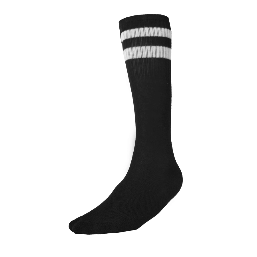 KAOS KAKI SPORT PANJANG Kaos Kaki Futsal Sepakbola Cotton Sport Socks Hitam 1 kkj_futsal_list_hx0