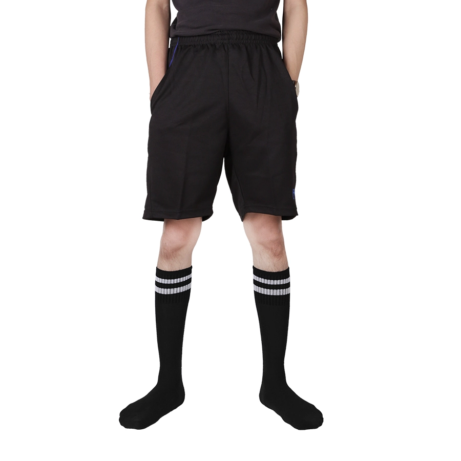 KAOS KAKI SPORT PANJANG Kaos Kaki Futsal Sepakbola Cotton Sport Socks Hitam 2 kkj_futsal_list_hx1