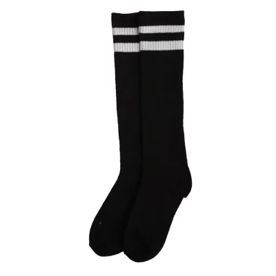 KAOS KAKI SPORT PANJANG Kaos Kaki Futsal Sepakbola Cotton Sport Socks Hitam 3 kkj_futsal_list_hx2