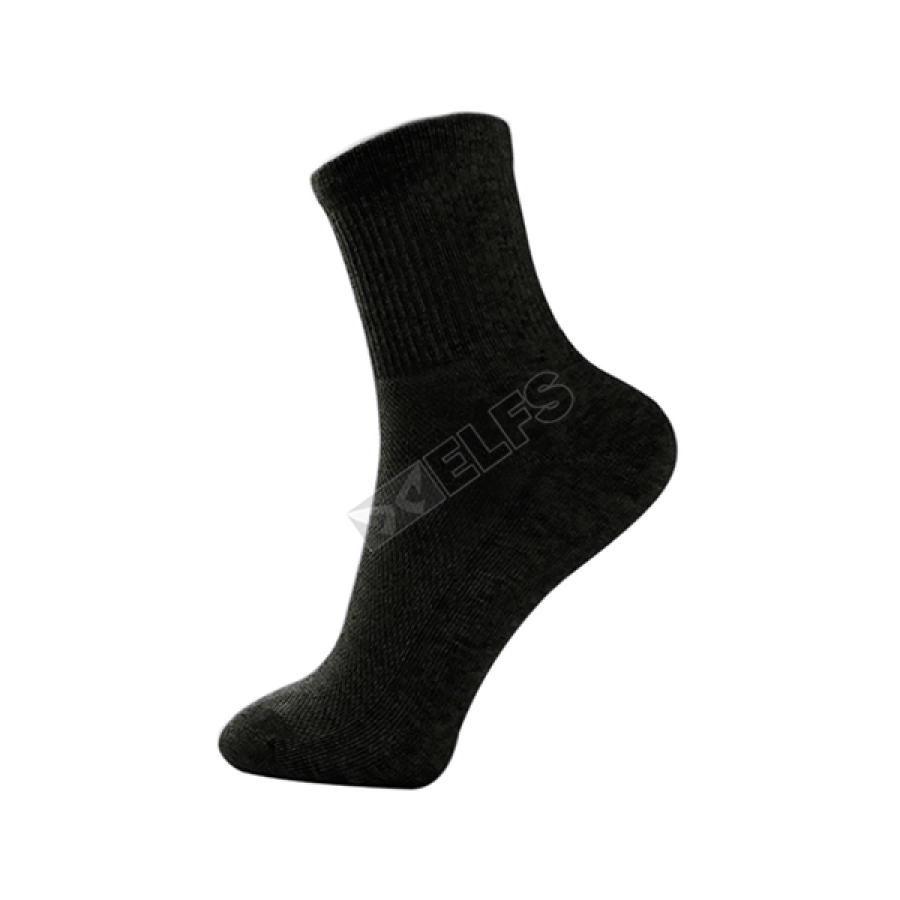 KAOS KAKI CASUAL PANJANG Kaos Kaki Panjang Casual Socks Katun Polos Abu Tua 1 kkj_simple_cotton_at_0