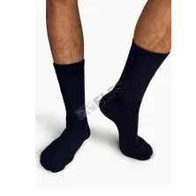 KAOS KAKI CASUAL PANJANG Kaos Kaki Panjang Casual Socks Katun Polos Biru Dongker