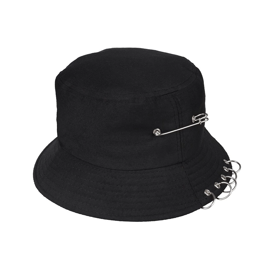 TOPI FEDORA / BUCKET Topi Bucket Hat G-Dragon Ring Unisex Korean Hat Hitam 1 korea1