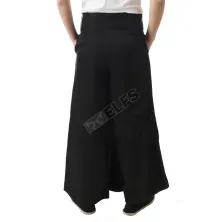 SARUNG/CELANA Celana Sarung Premium Moeslim Wear untuk Sholat Santri Pesantren Hitam