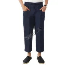 SARUNG/CELANA Celana Sirwal  Pangsi  Cingkrang Premium Moeslim Cropped Pants Ikhwan Hijrah Sunnah Biru Dongker