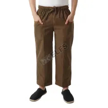 SARUNG/CELANA Celana Sirwal  Pangsi  Cingkrang Premium Moeslim Cropped Pants Ikhwan Hijrah Sunnah Coklat Tua